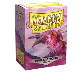 Dragon Shield standard size Card Sleeves x100 Pink Diamond